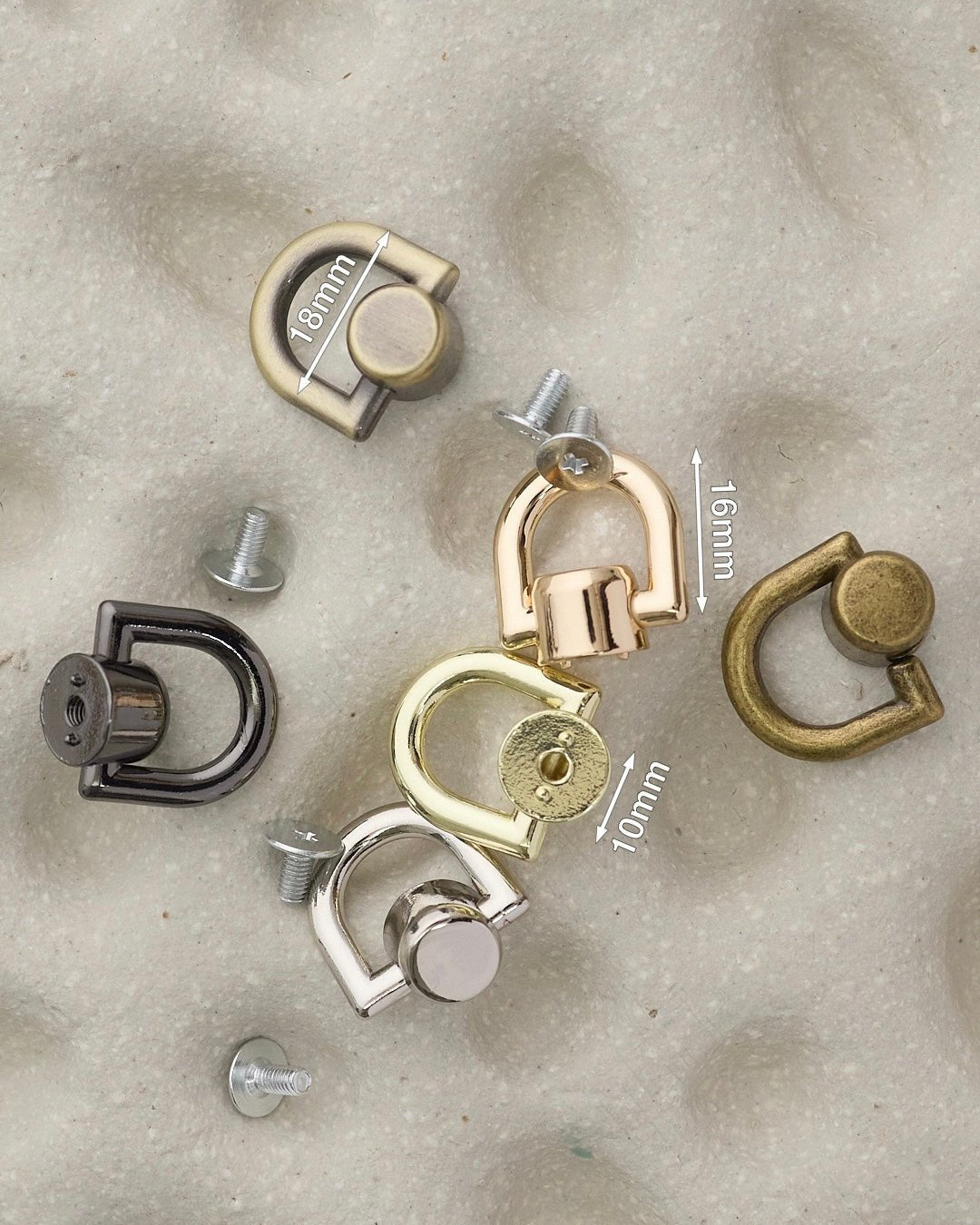 トチカン ネジ式 頭直径約10mm 4個入り JPC0145 - アクセサリー