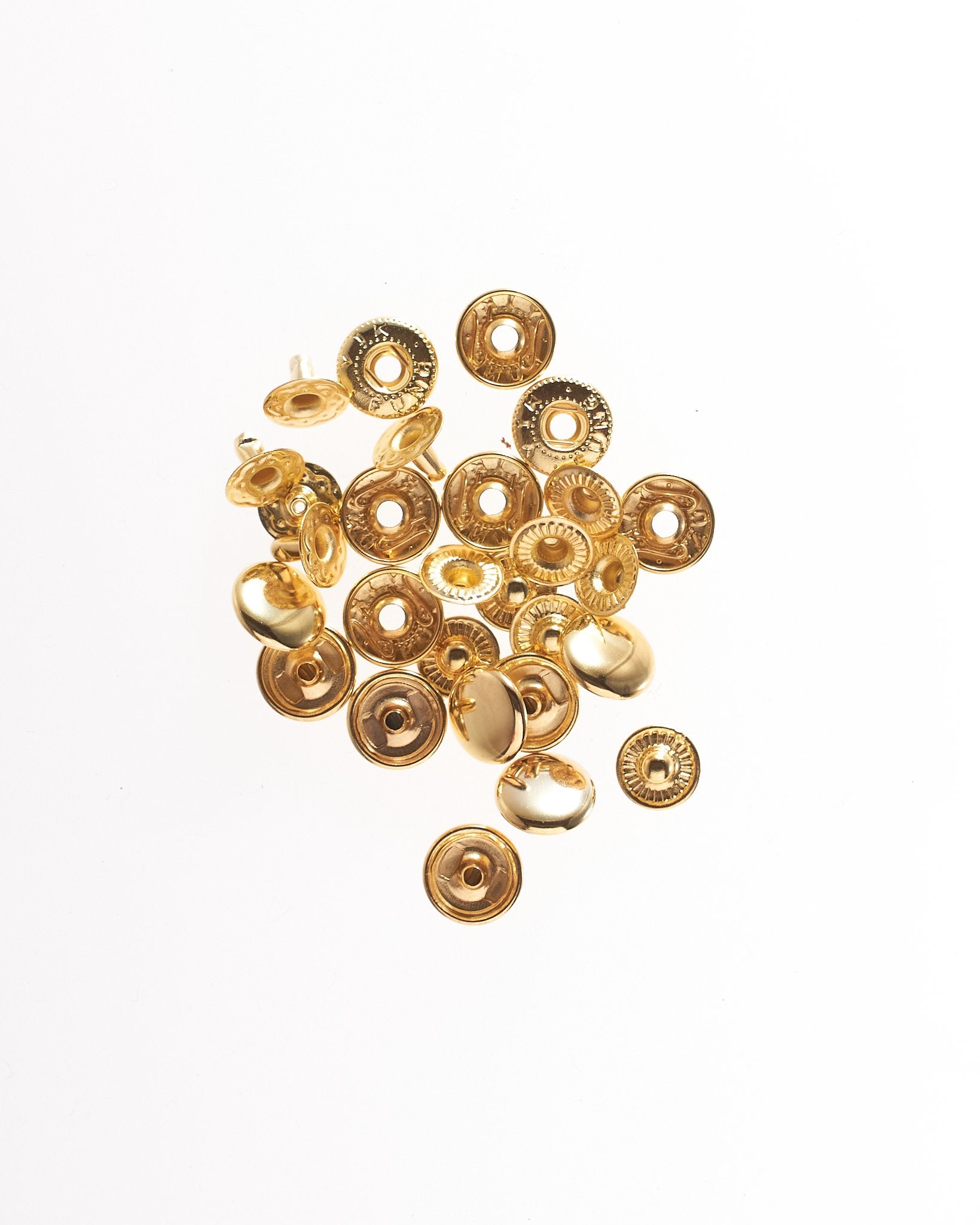 バネホック 直径約10mm 20個(組)入り JPC0004 - アクセサリーパーツ