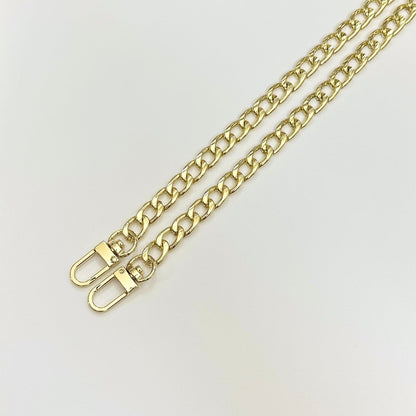 カン付き バッグチェーン 持ち手 約110センチ JPC0131 - 1 バッグチャーム ナスカン 手芸 アクセサリーパーツ  資材 素材基礎金具 鎖 くさり 鞄 キー 鍵 - ジャパンパーツセンター