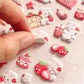 （2枚セット）大流行 話題 ぷくぷくシール セット 可愛いシール 兎 シール 立体シール DIY用 3Dシール 手帳 ステッカーデコ 3Dステッカー 貼り付け シール交換 手芸 ステッカー アルバム ラビット スマホケース飾り - ジャパンパーツセンター