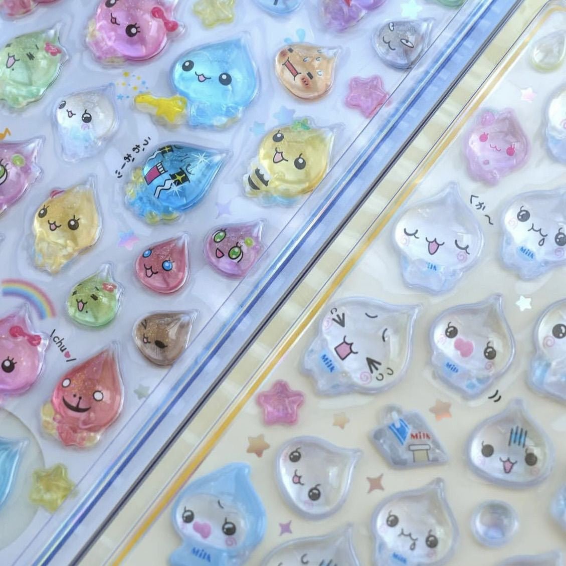 (4枚セット）ボンボンシール可愛い ぷっくりシール人気シール交換手帳用 スマホケース 水筒 ペン 装飾用 ご褒美シール クリスマス贈り物 子供キッズプレゼント - ジャパンパーツセンター