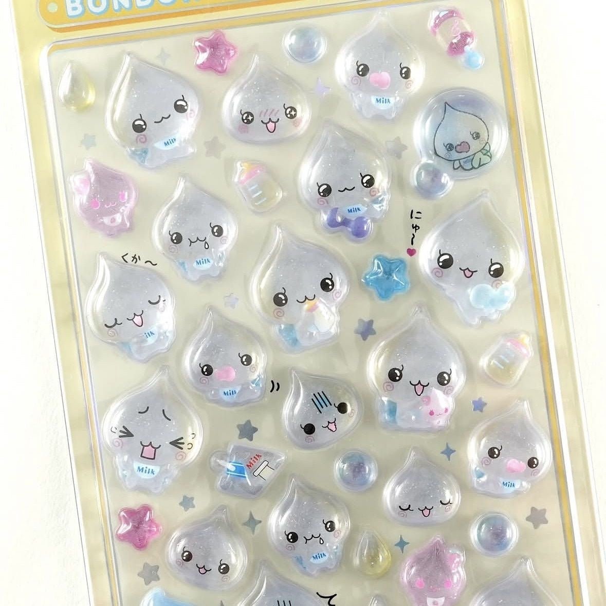 (4枚セット）ボンボンシール可愛い ぷっくりシール人気シール交換手帳用 スマホケース 水筒 ペン 装飾用 ご褒美シール クリスマス贈り物 子供キッズプレゼント - ジャパンパーツセンター