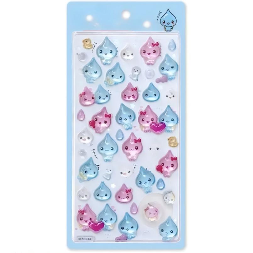 (4枚セット）ボンボンシール可愛い ぷっくりシール人気シール交換手帳用 スマホケース 水筒 ペン 装飾用 ご褒美シール クリスマス贈り物 子供キッズプレゼント - ジャパンパーツセンター