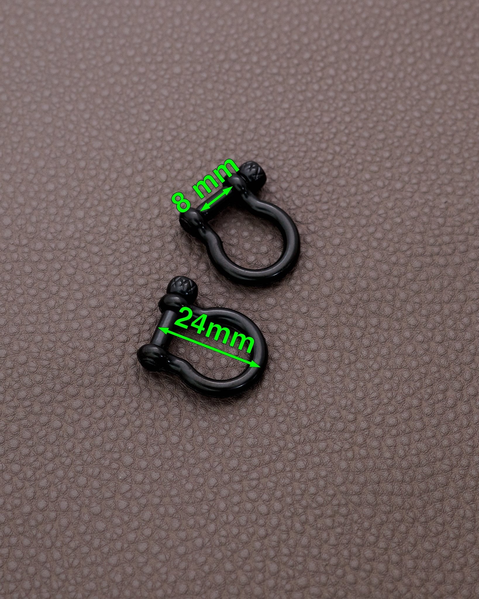 ネジ式 Dカン 2個入 馬蹄型 JPC0154 - アクセサリーパーツ・資材の