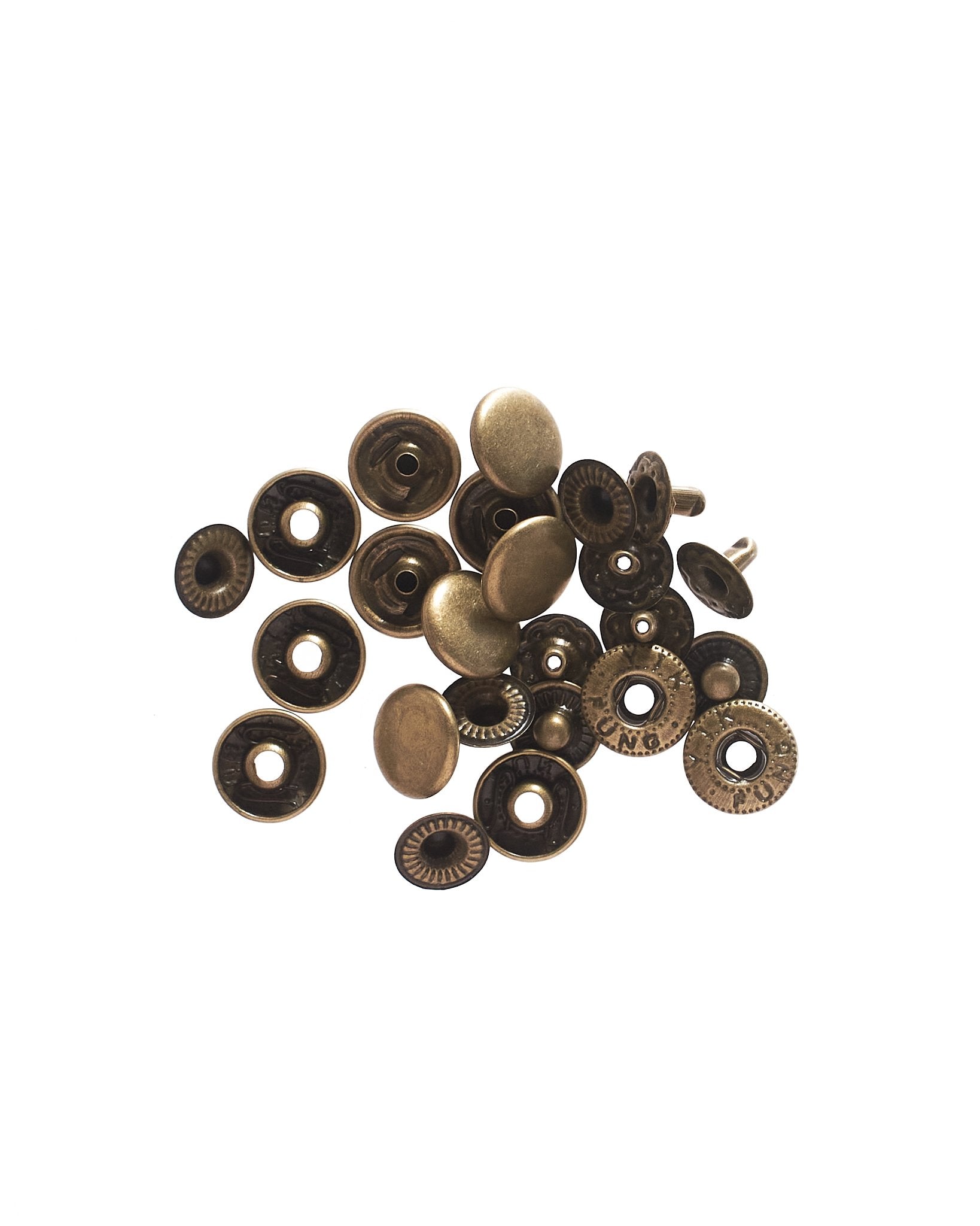 バネホック 直径約10mm 20個(組)入り JPC0004 - アクセサリーパーツ