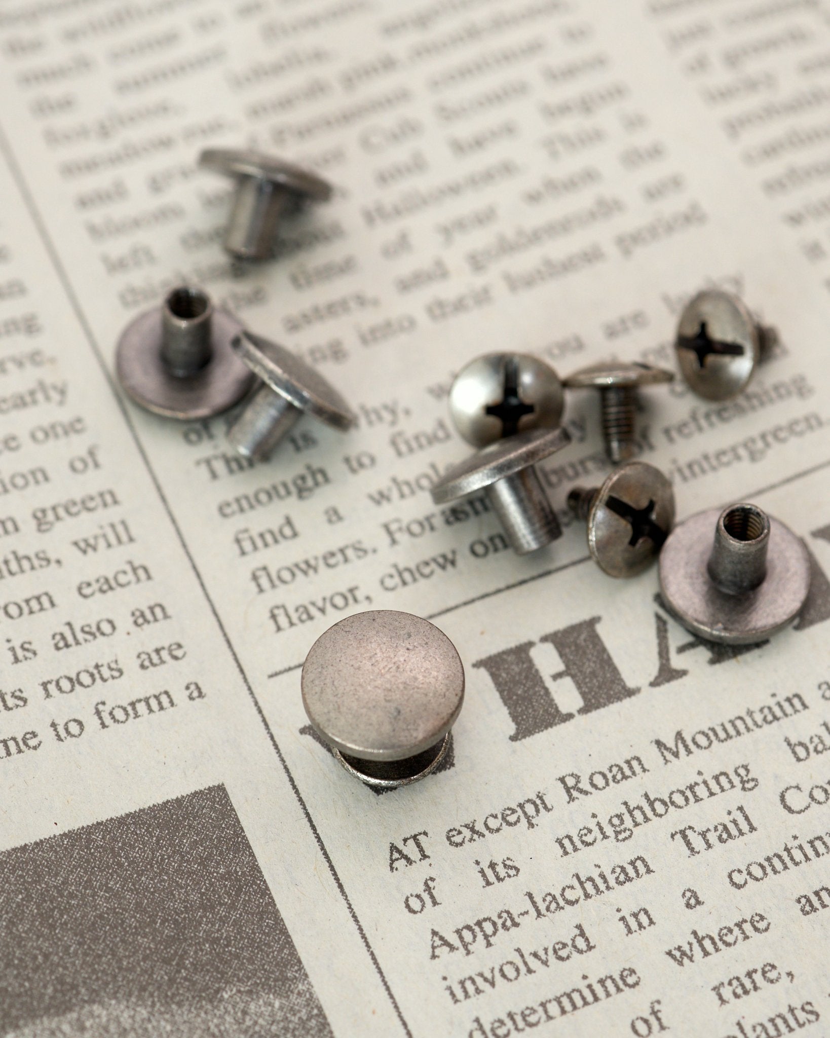 ネジ式の留め金具 頭直径11㎜ JPC0153-11 - アクセサリーパーツ・資材