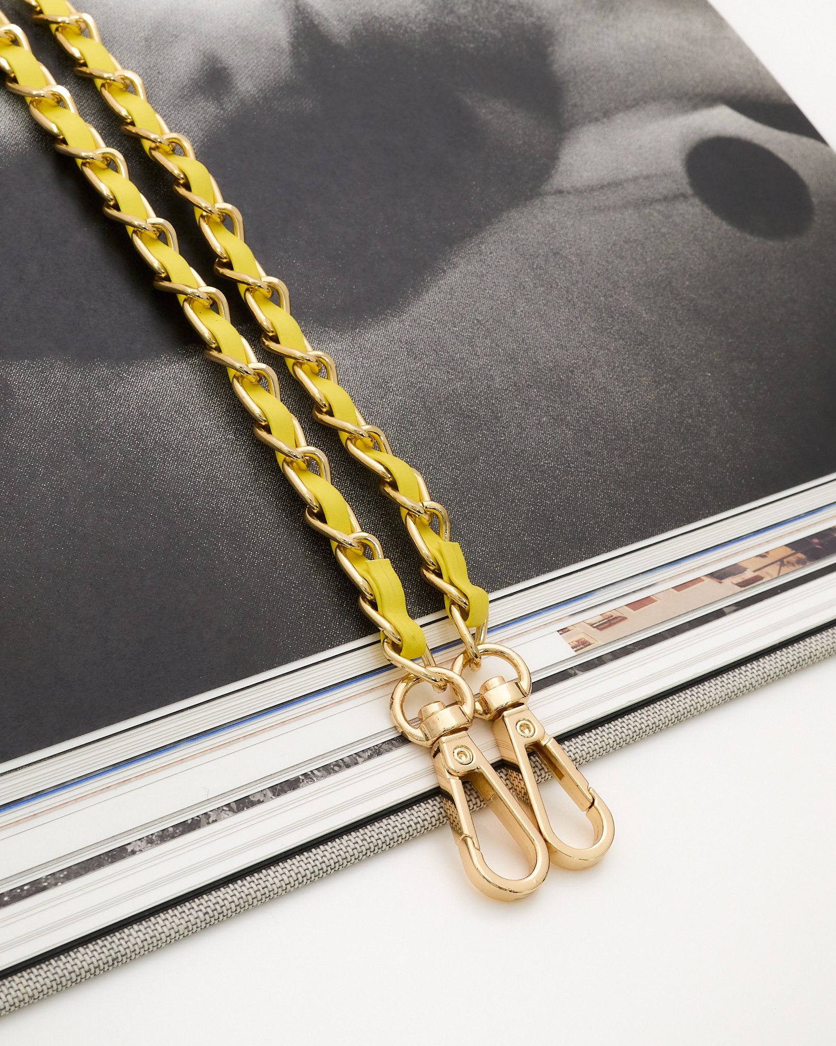 合皮 アルミチェーン ショルダーストラップ 持ち手 約118cm JPC0150