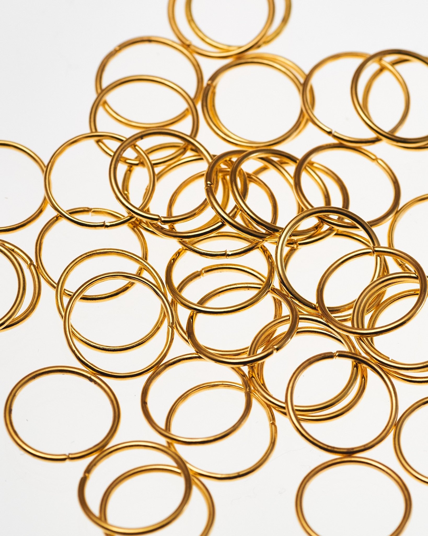 丸カン 直径12mm 線径0.9mm 約100個 JPC0081-4 - アクセサリーパーツ