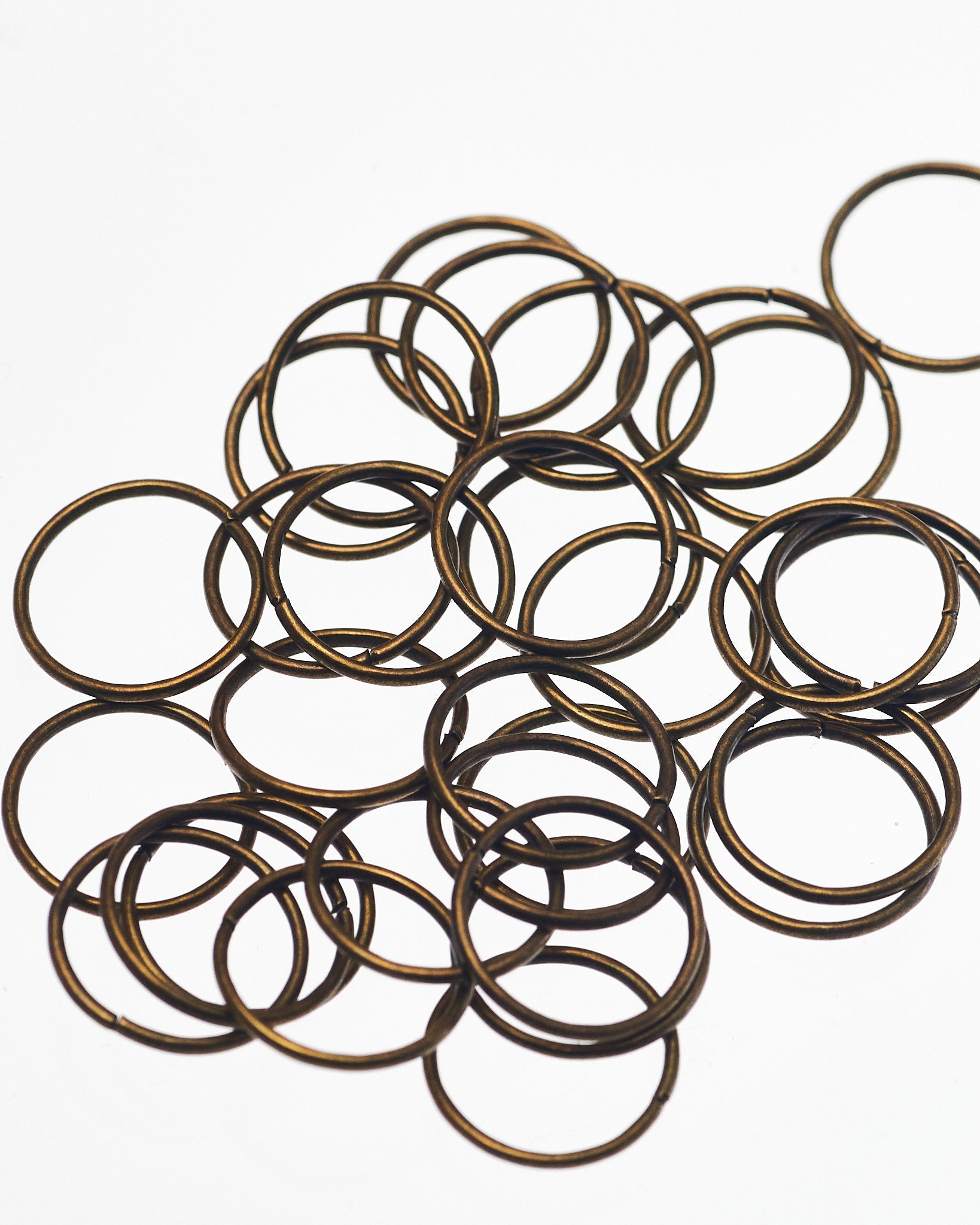 丸カン 直径12mm 線径0.9mm 約100個 JPC0081-4 - アクセサリーパーツ