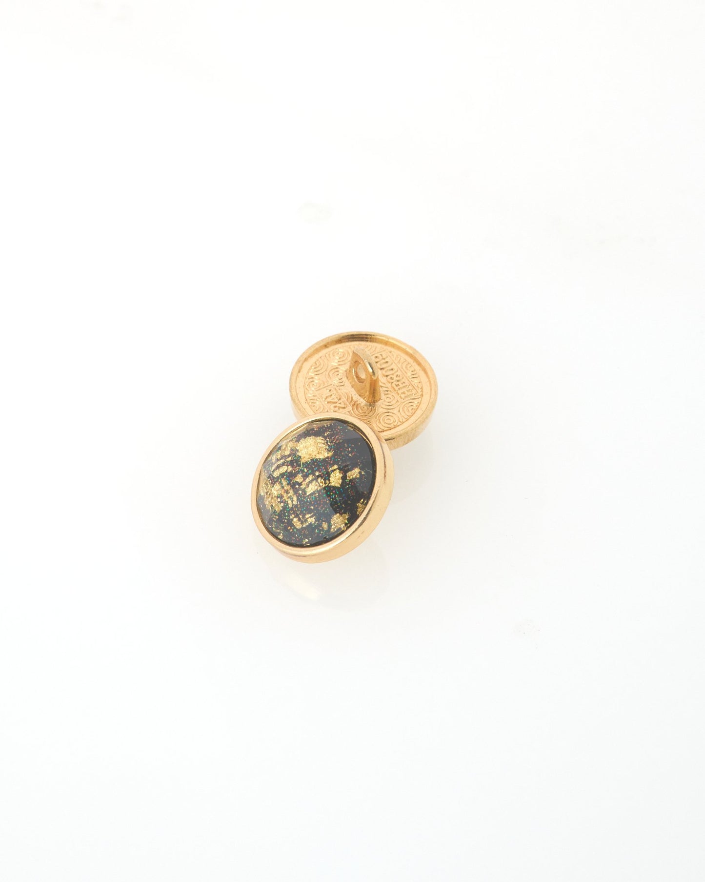キラキラ輝く足つきボタン 約15㎜ 5個入り JPC129-1