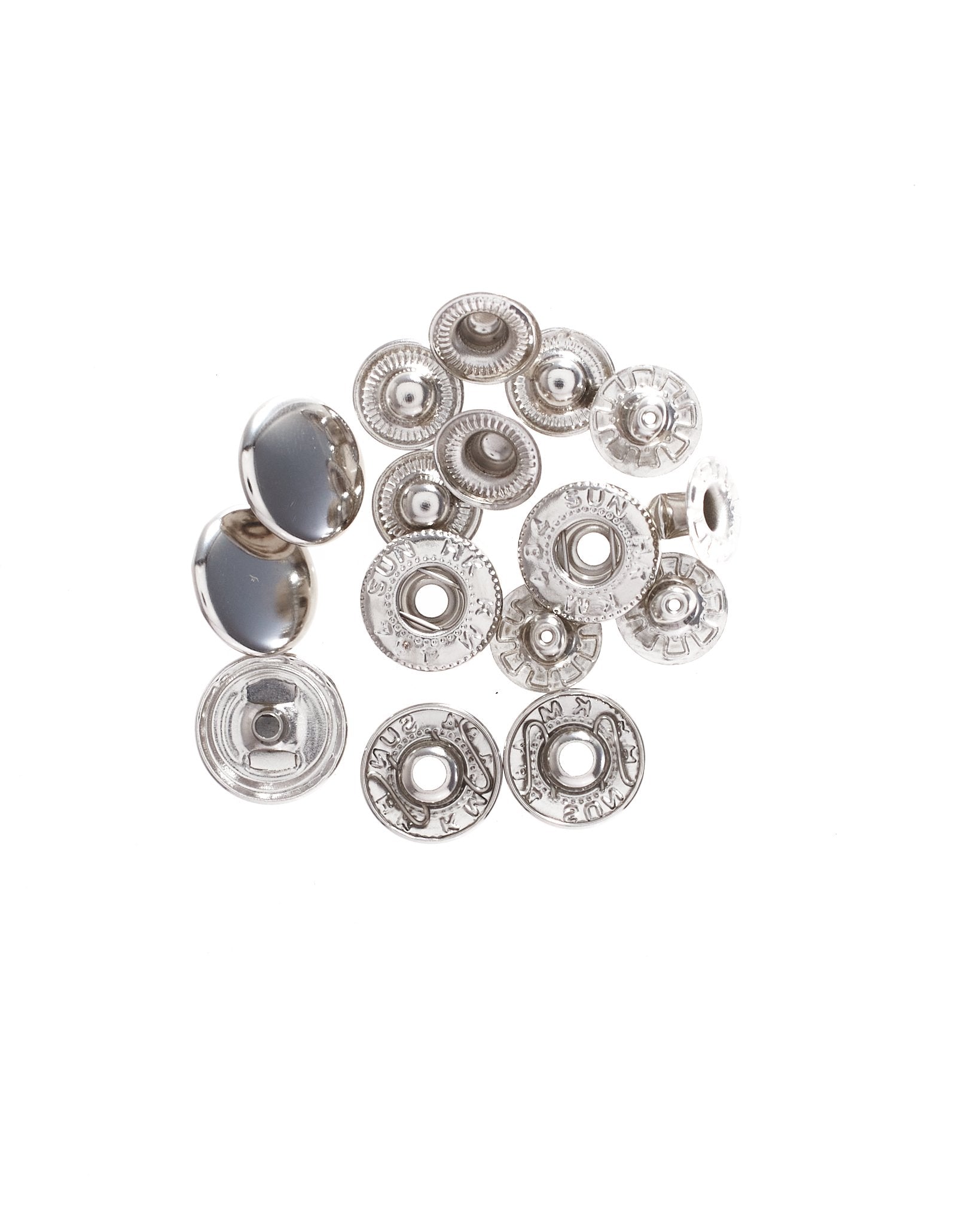 バネホック 直径約15mm 20個(組)入り JPC0004-2 - アクセサリーパーツ