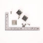 クラフト金具 飾り バネボタン カシメパーツ 15㎜x15㎜ JPC156-12