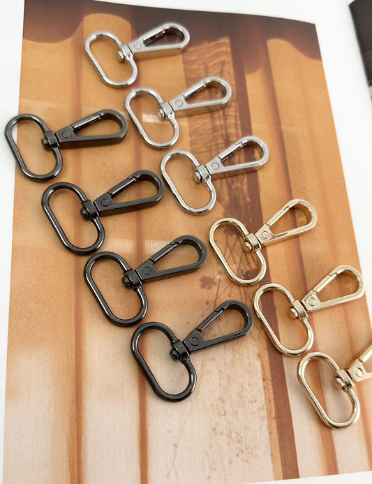 ナスカン 尾内径 約20mm 4個入り JPC0220-20まとめ買い 業務用 問屋 お徳用 作家 バッグ カバン 金具 フック ゴールド シルバー ブラック キーホルダー パーツ 持ち手 ショルダー 回転 クリップ  DIY ハンドメイド 手芸 手作り
