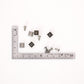 クラフト金具 飾り バネボタン カシメパーツ 8㎜X8㎜ JPC156-13