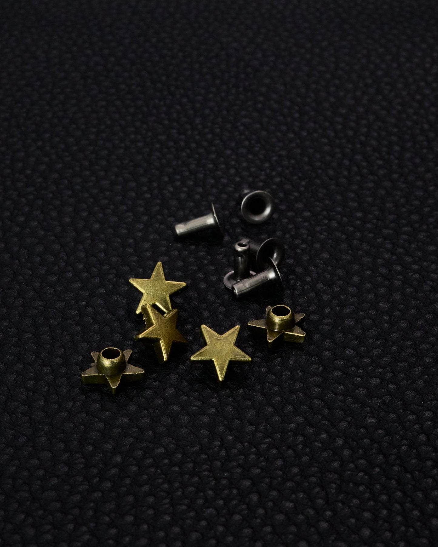 クラフト金具 飾り バネボタン カシメパーツ 9㎜ 星 5個(組)入り JPC156-4